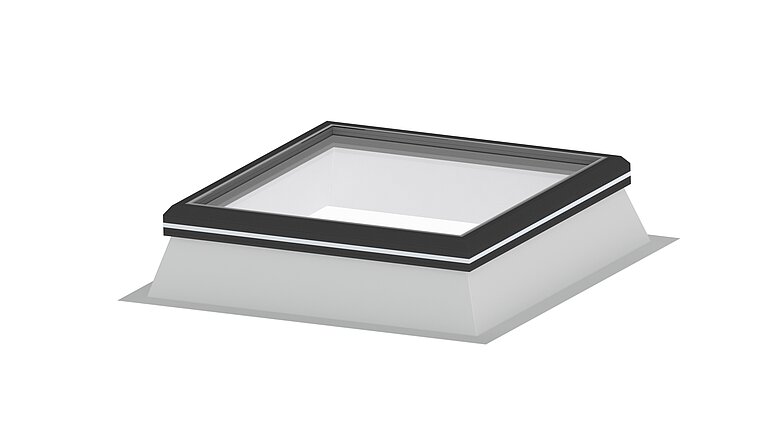 Glass Skylight FE 0° avec cadre en aluminium