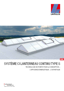 Lanterneau continu – forme de toiture en bâtière